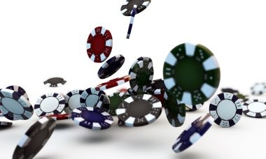 Live blackjack table with dealer and players